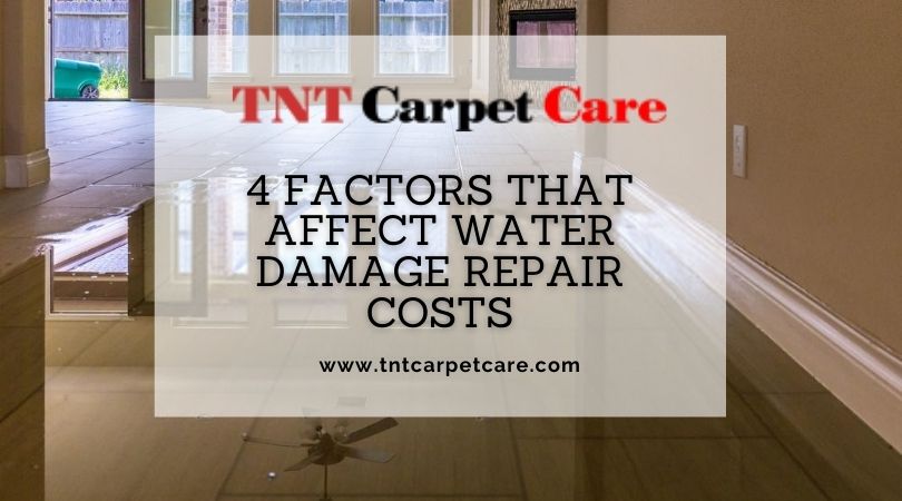 4 Factors That Affect Water Damage Repair Costs
