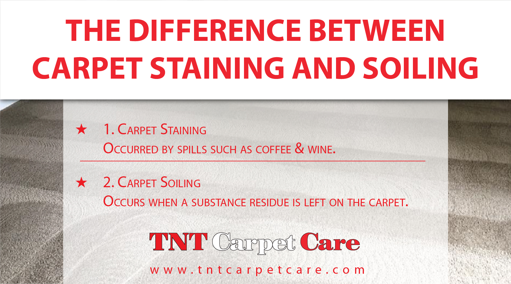The Difference Between Carpet Staining and Soiling