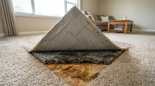 Damaged Carpet Padding