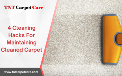 What are the cleaning hacks for maintaining cleaned carpet?